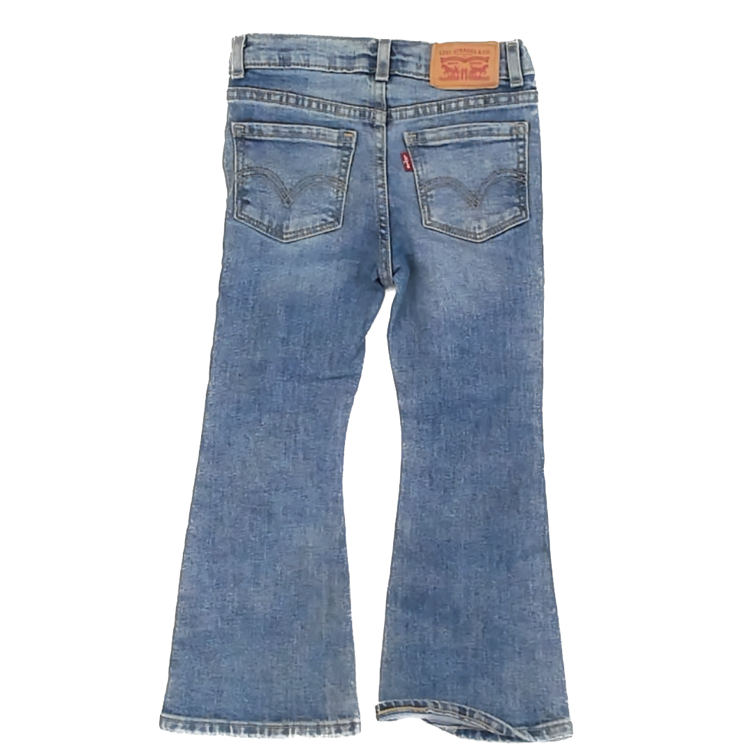 Levi's Girls Blue Denim | Floral Jeans Size: 5T Blue Denim | Floral