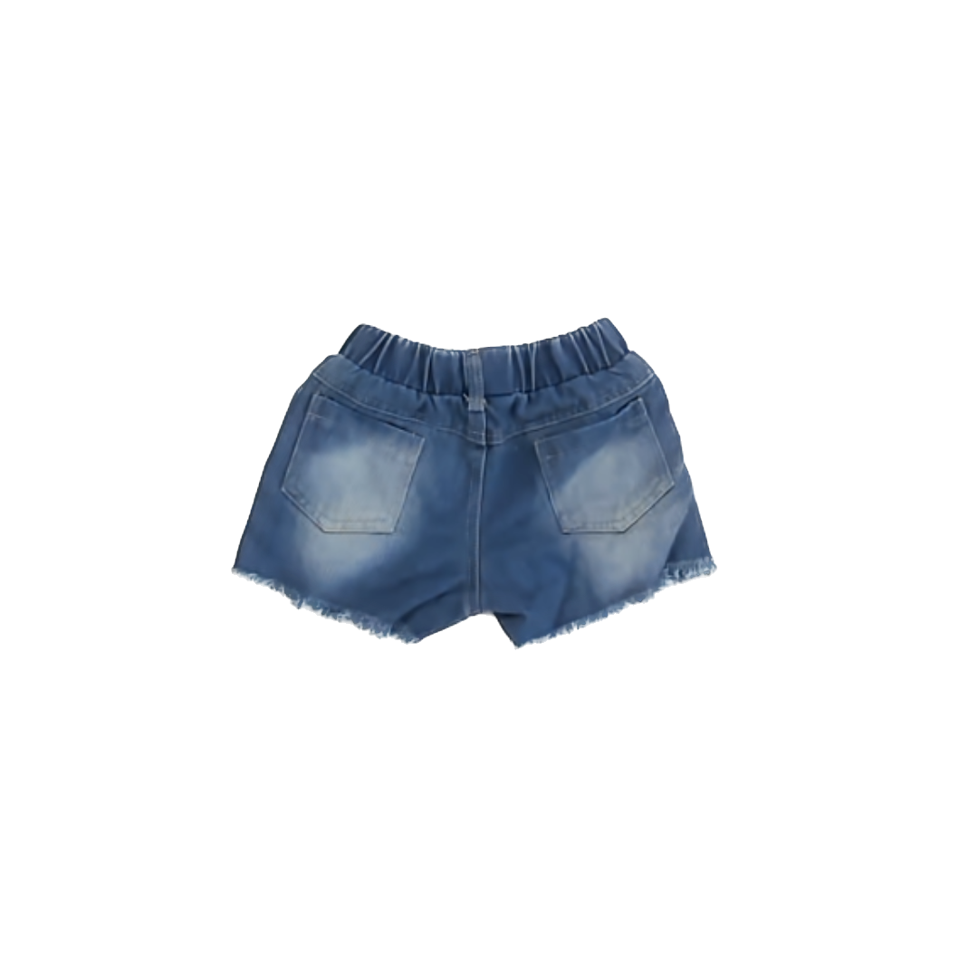 Unknown Girls Blue Denim Jean Shorts Size: 80 (12-18 Months) Blue Denim