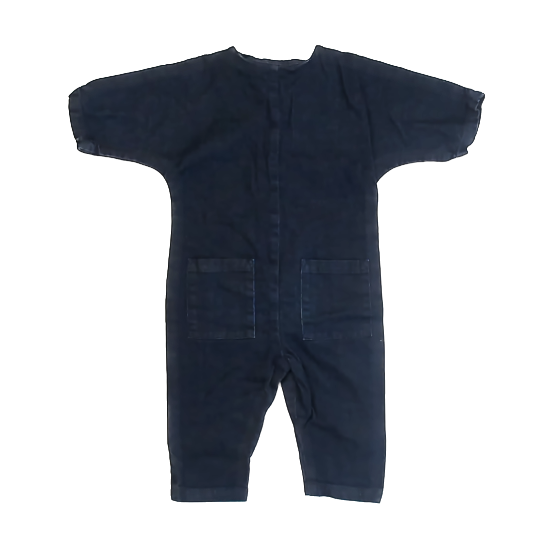 Ultra Violet Kids Unisex Blue Denim Long Sleeve Outfit Size: 3T Blue Denim