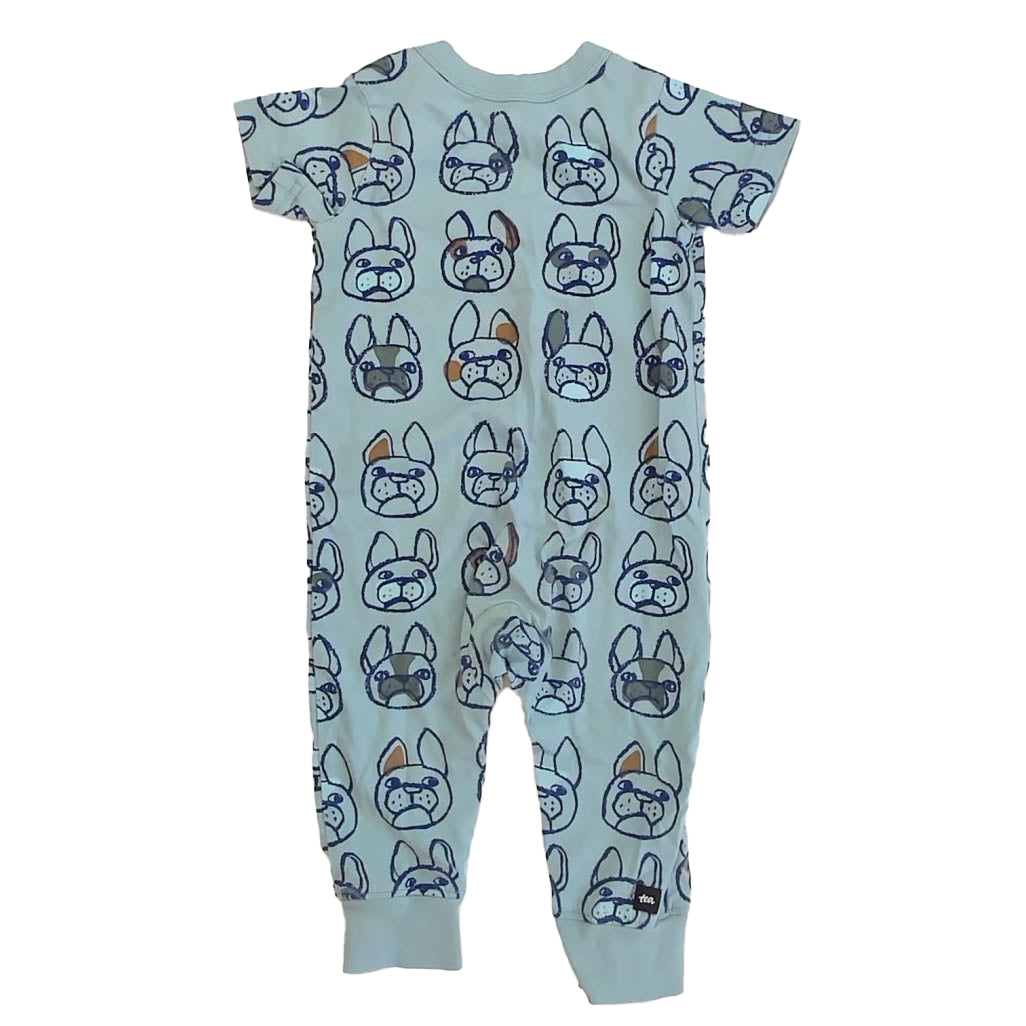 Tea Collection Boys Blue Dogs Long Sleeve Outfit Size: 9-12 Months Blue Dogs