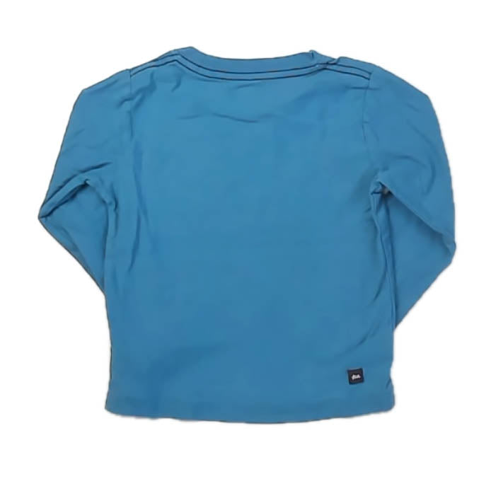 Tea Collection Boys Blue Fish Long Sleeve T-Shirt Size: 3T Blue Fish