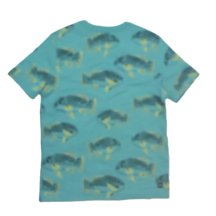 Tea Collection Boys Blue Fish T-Shirt Size: 8 Years Blue Fish