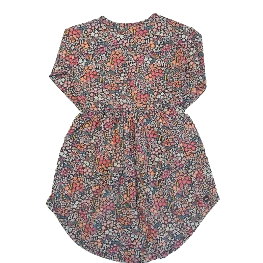 Tea Collection Girls Blue Floral Dress Size: 6 Years Blue Floral