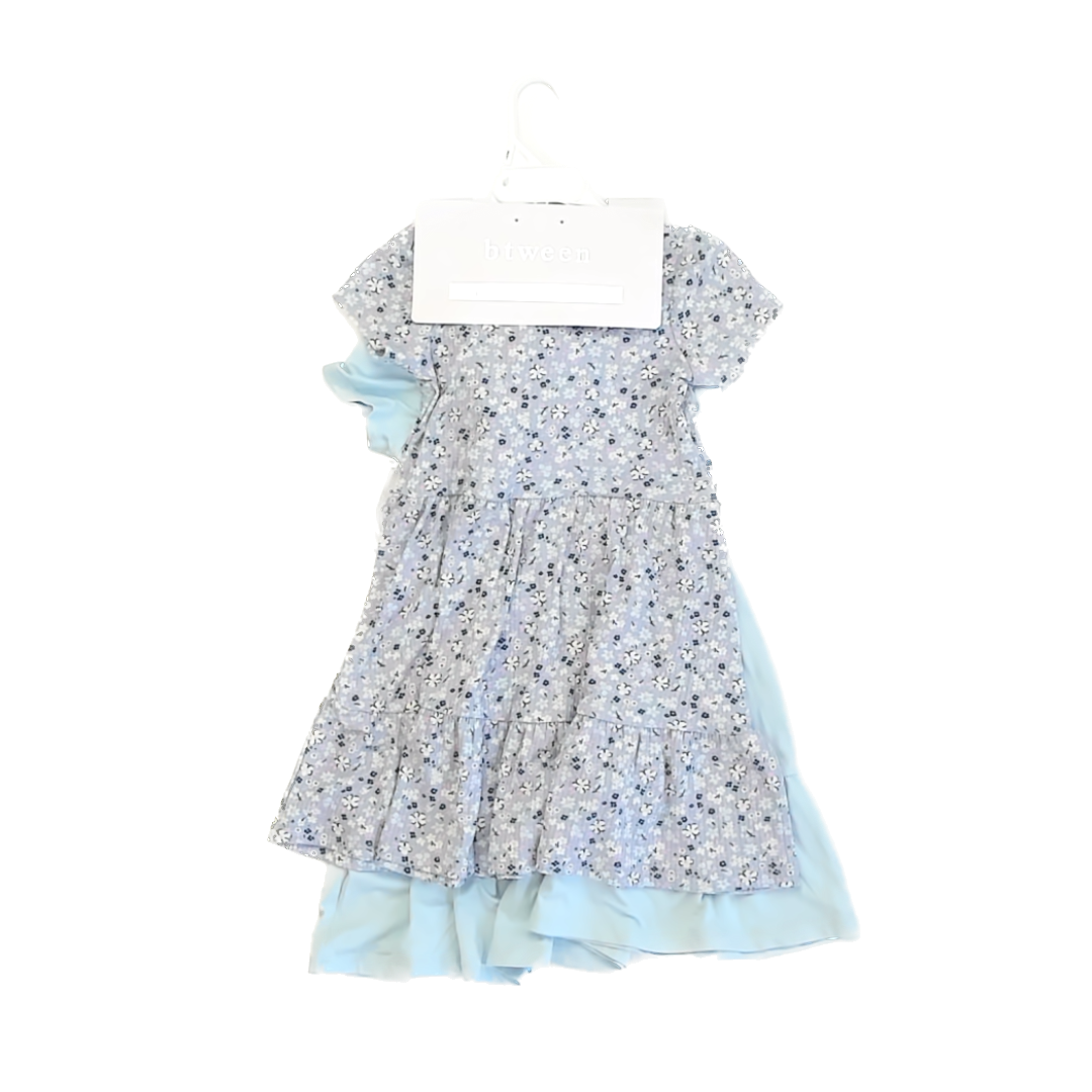 Btween Girls Blue | Floral Dress Size: 2T Blue | Floral