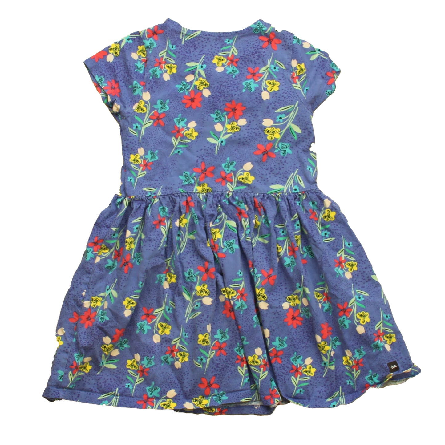 Tea Collection Girls Blue Floral Dress Size: 6 Years Blue Floral
