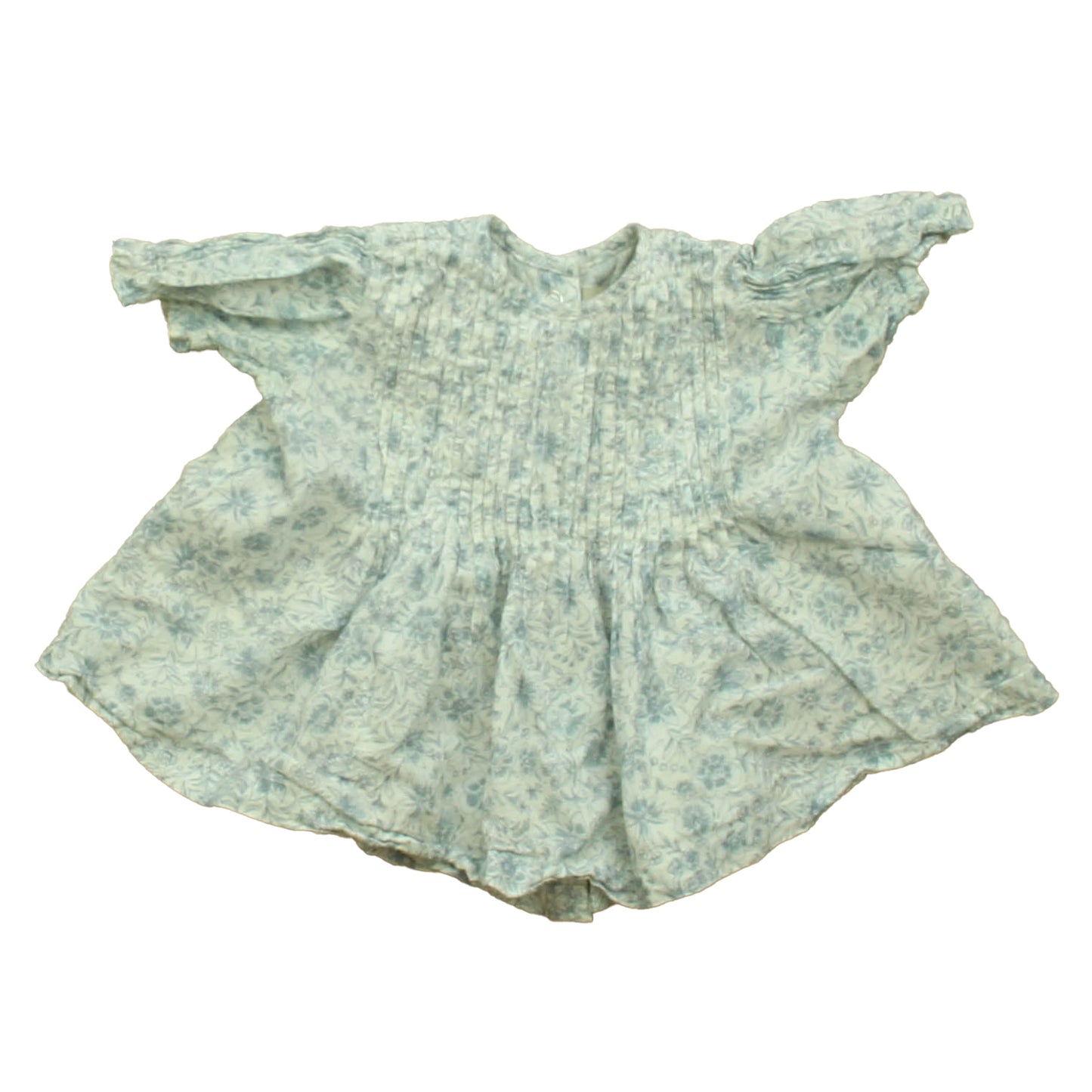 Baybala Girls Blue Floral Blouse Size: 6 Months Blue Floral