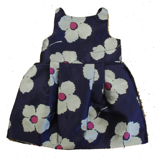 Janie and Jack Girls Blue Floral Dress Size: 6-12 Months Blue Floral