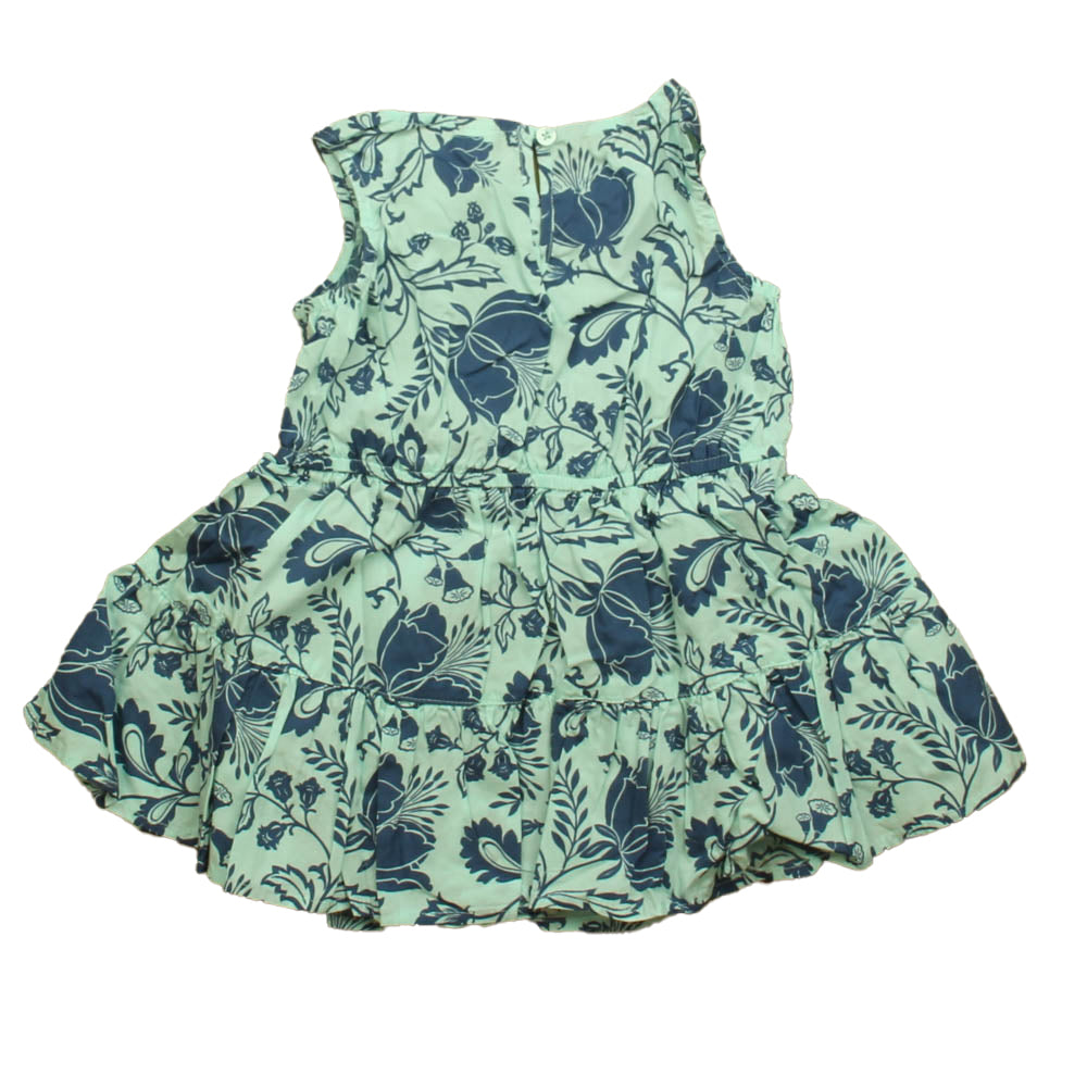 Tea Girls Blue Floral Dress Size: 18-24 Months Blue Floral