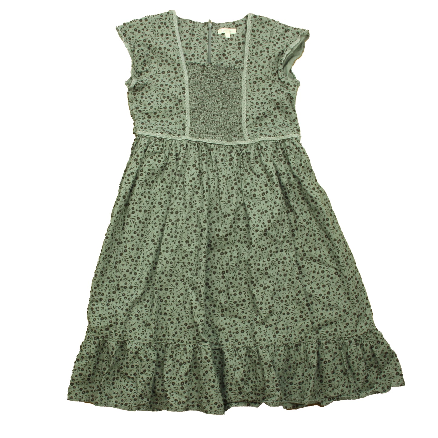 Rylee + Cru Girls Blue Floral Dress Size: 8-9 Years Blue Floral