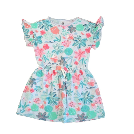 Tea Collection Girls Blue Floral Dress Size: 10 Years Blue Floral