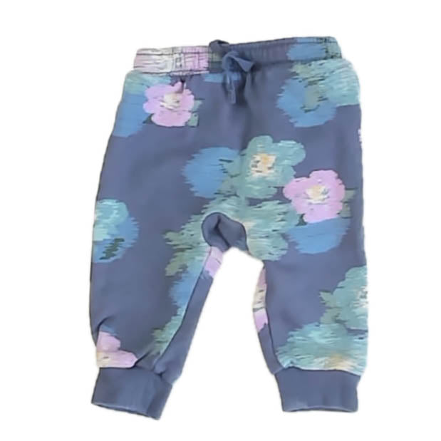 Tea Collection Girls Blue Floral Leggings Size: 3-6 Months Blue Floral