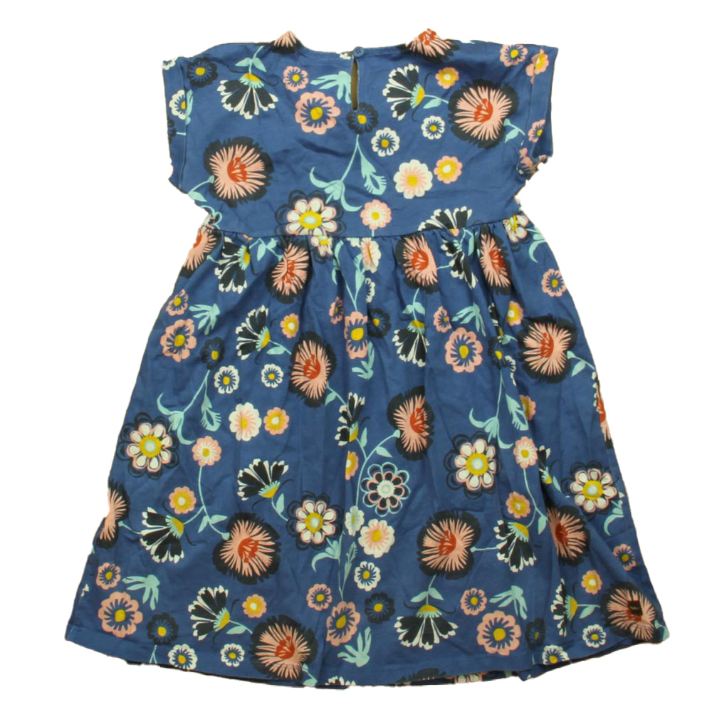 Tea Collection Girls Blue Floral Dress Size: 7 Years Blue Floral