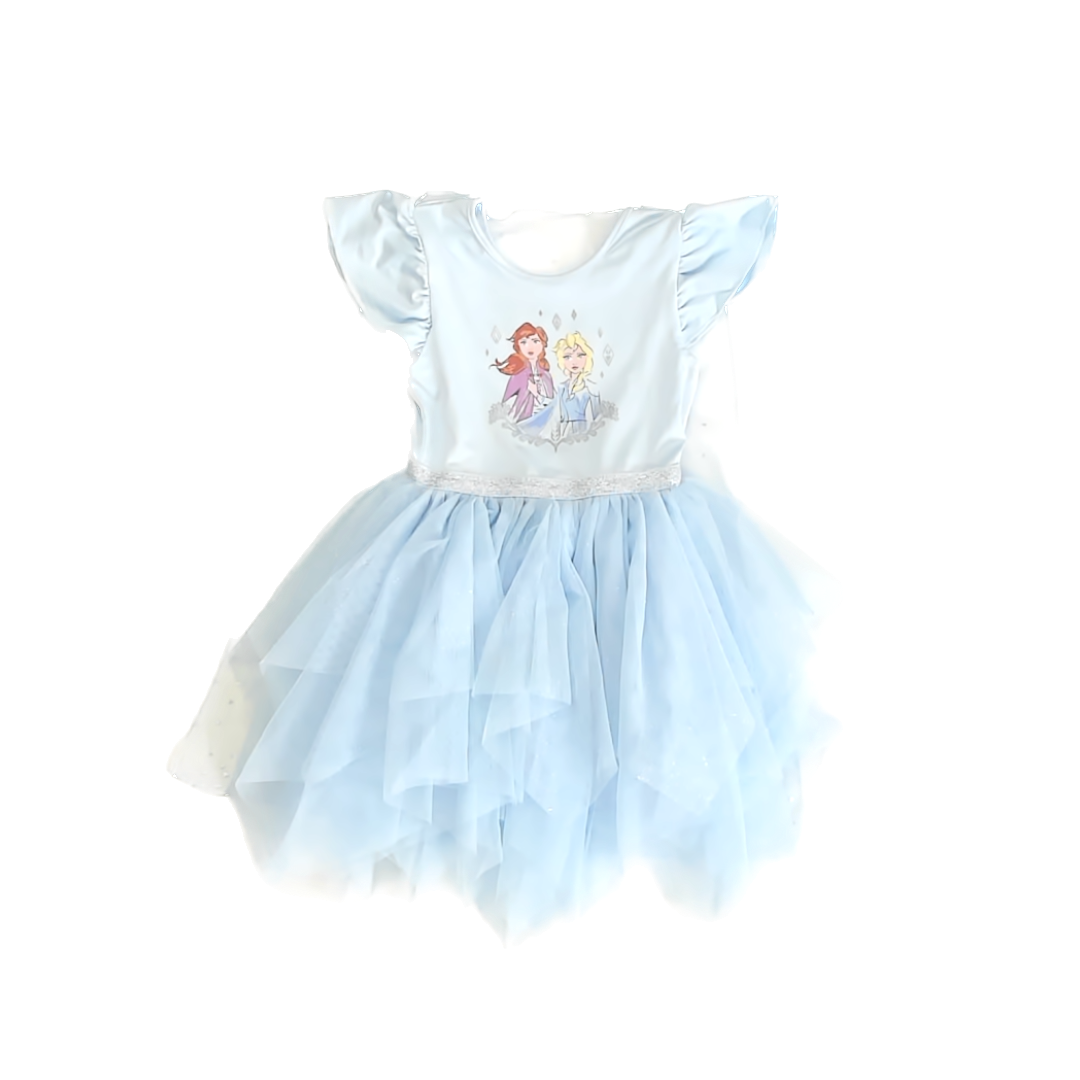 Disney Girls Blue "Frozen" Dress Size: 3T Blue "Frozen"