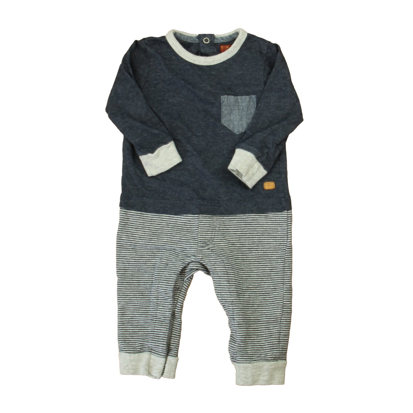 7 for All Mankind Boys Blue | Gray Long Sleeve Outfit Size: 6-9 Months Blue | Gray