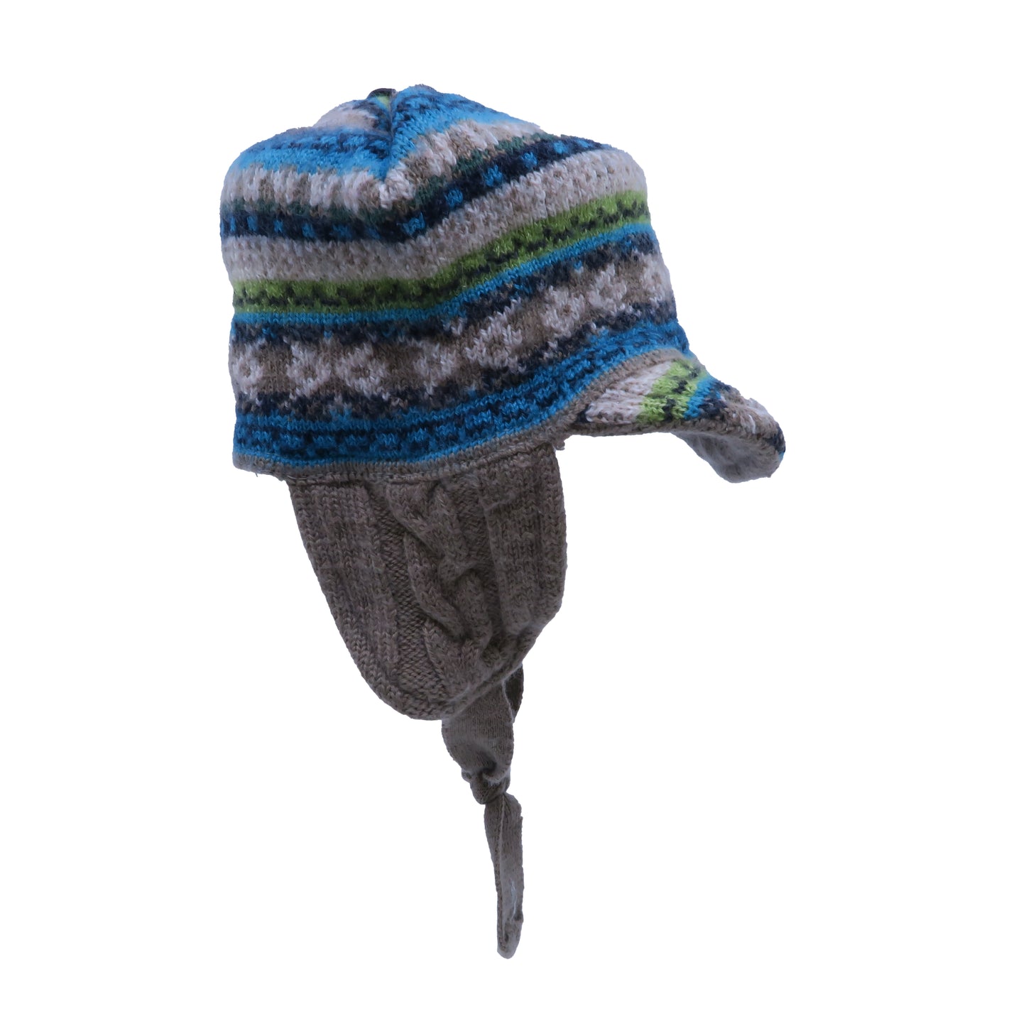 Claveux Boys Blue | Green | Beige Winter Hat Size: *12-18 Months Blue | Green | Beige