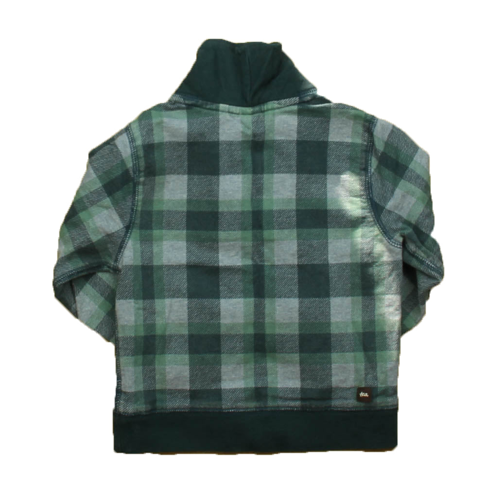 Tea Boys Blue | Green Plaid Sweatshirt Size: 2T Blue | Green Plaid