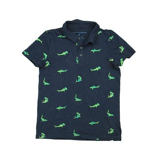 Rockets Of Awesome Boys Blue | Green | Sharks Polo Shirt Size: 12 Years