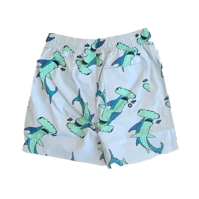 Tea Collection Boys Blue | Green Sharks Trunks Size: 12 Years Blue | Green Sharks