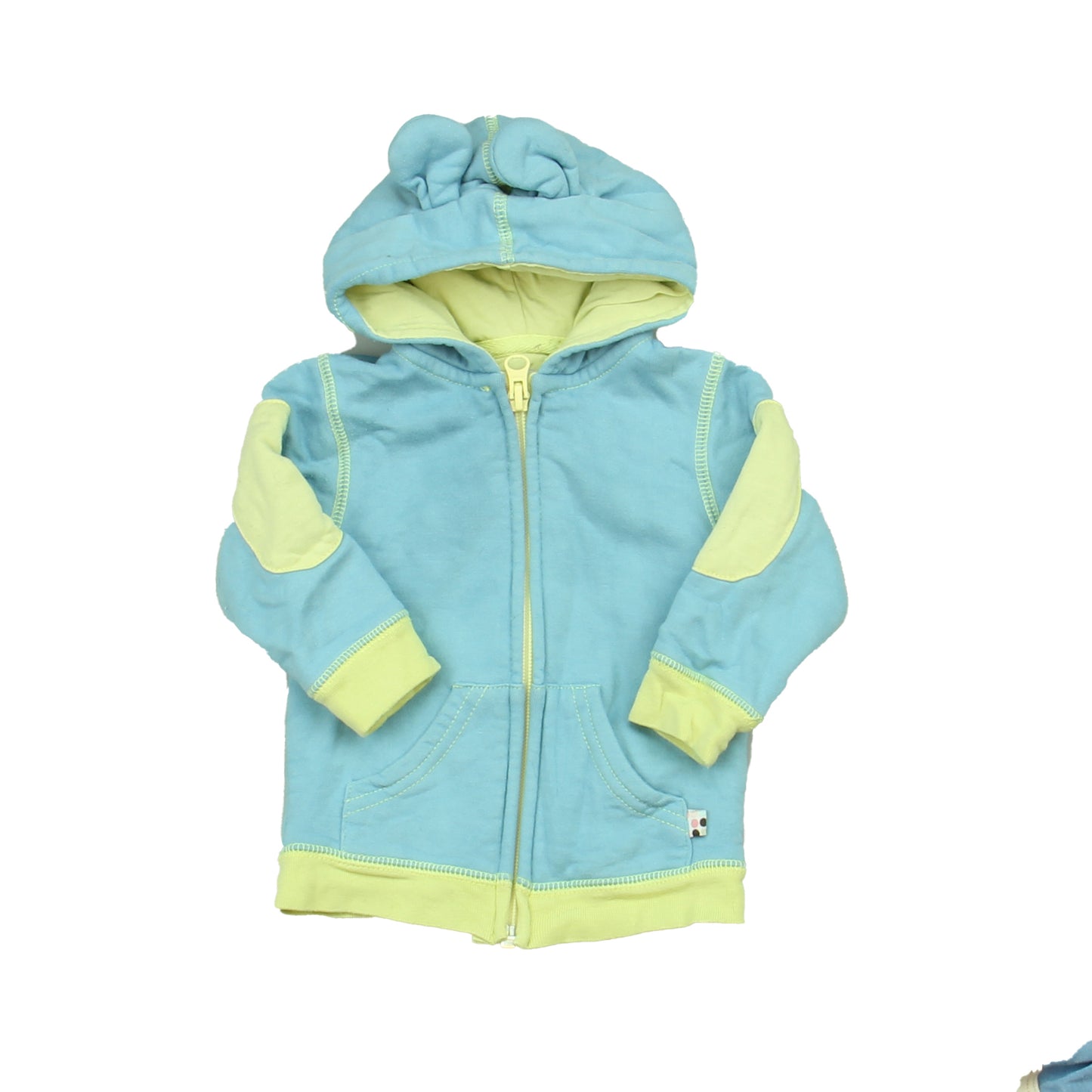 Baby Soy Boys Blue | Green Hoodie Size: 0-6 Months Blue | Green