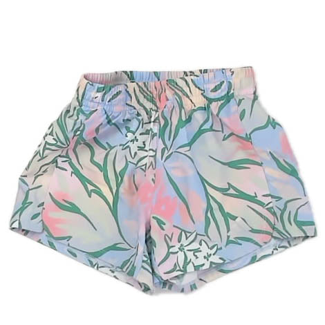 Adidas Girls Blue | Green Athletic Shorts Size: 7-8 Years Blue | Green