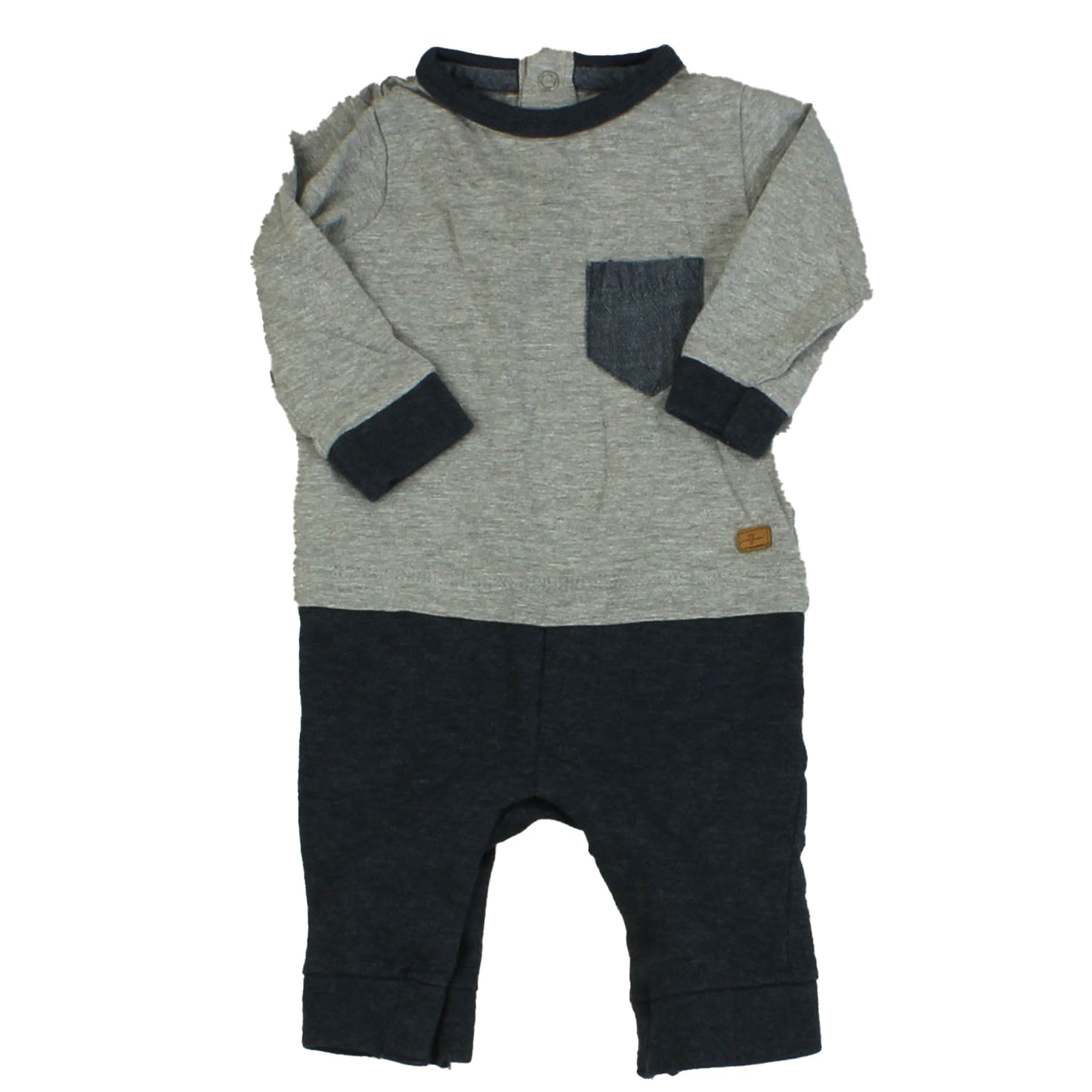 7 for all Mankind Boys Blue | Grey Long Sleeve Outfit Size: 0-3 Months Blue | Grey