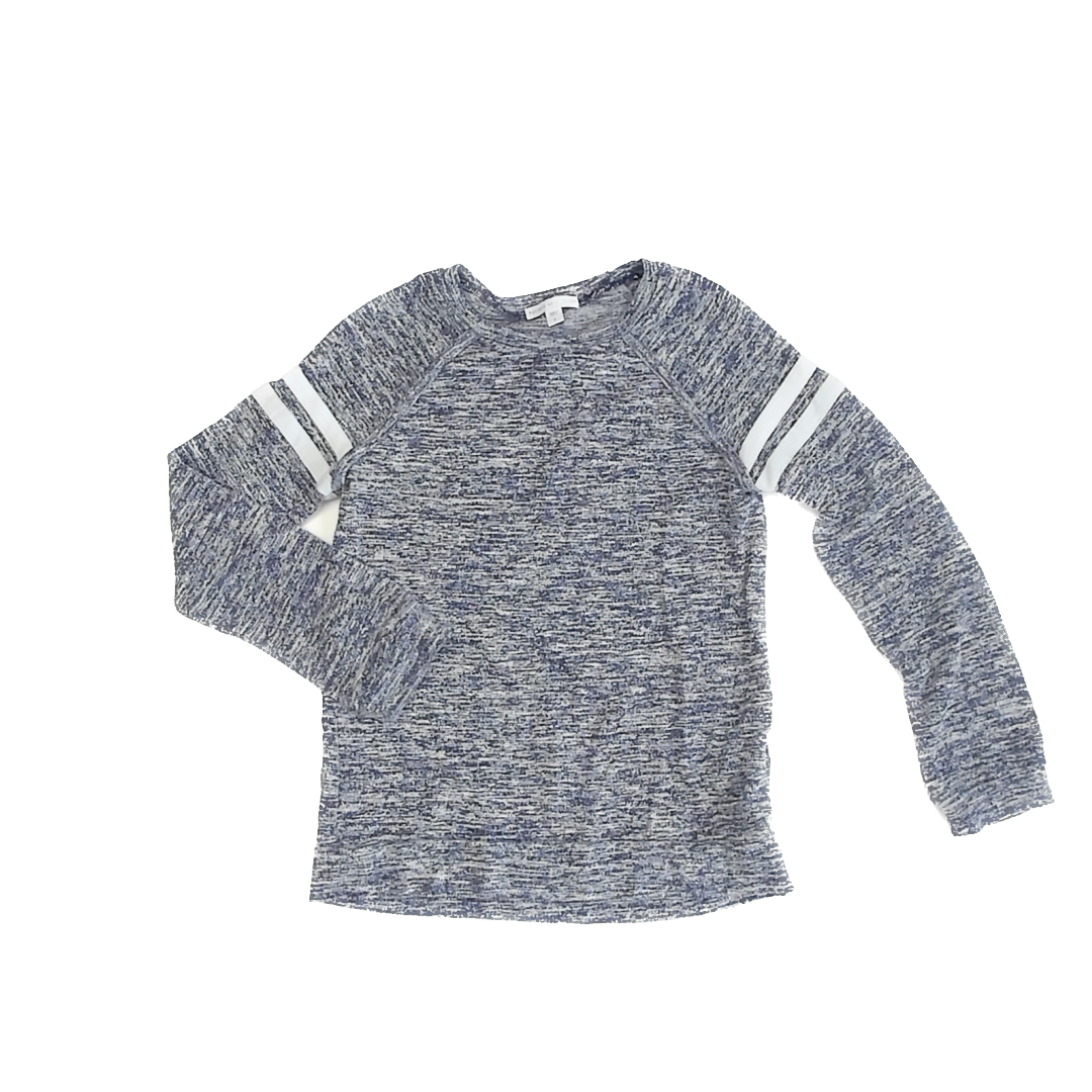 Rockets Of Awesome Girls Blue Heathered Long Sleeve Shirt Size: 8 Blue Heathered