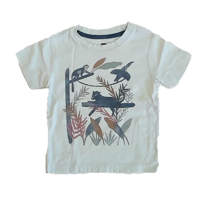 Tea Collection Boys Blue Jungle T-Shirt Size: 3T Blue Jungle