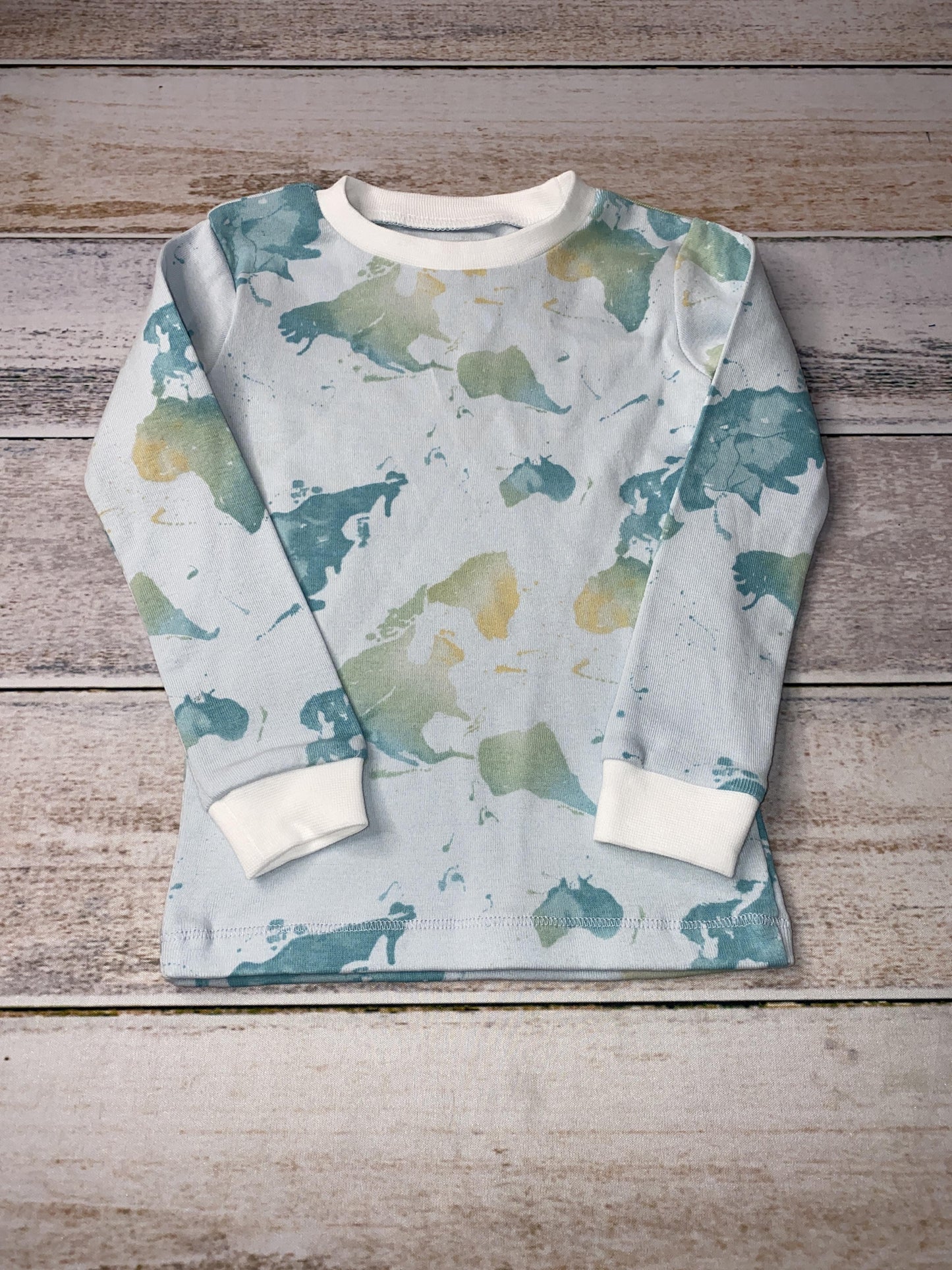 Burt's Bees Boys Blue | Light Blue Pajamas Size: 2T Blue | Light Blue