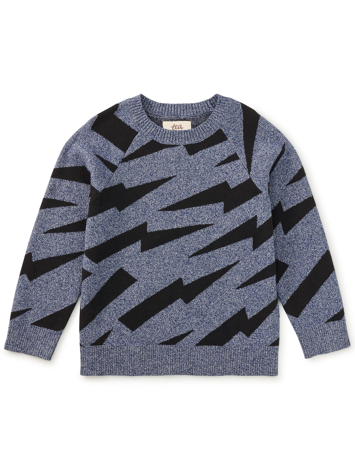 Tea Collection Boys Blue Lightning Sweater Size: 4-5T Blue Lightning