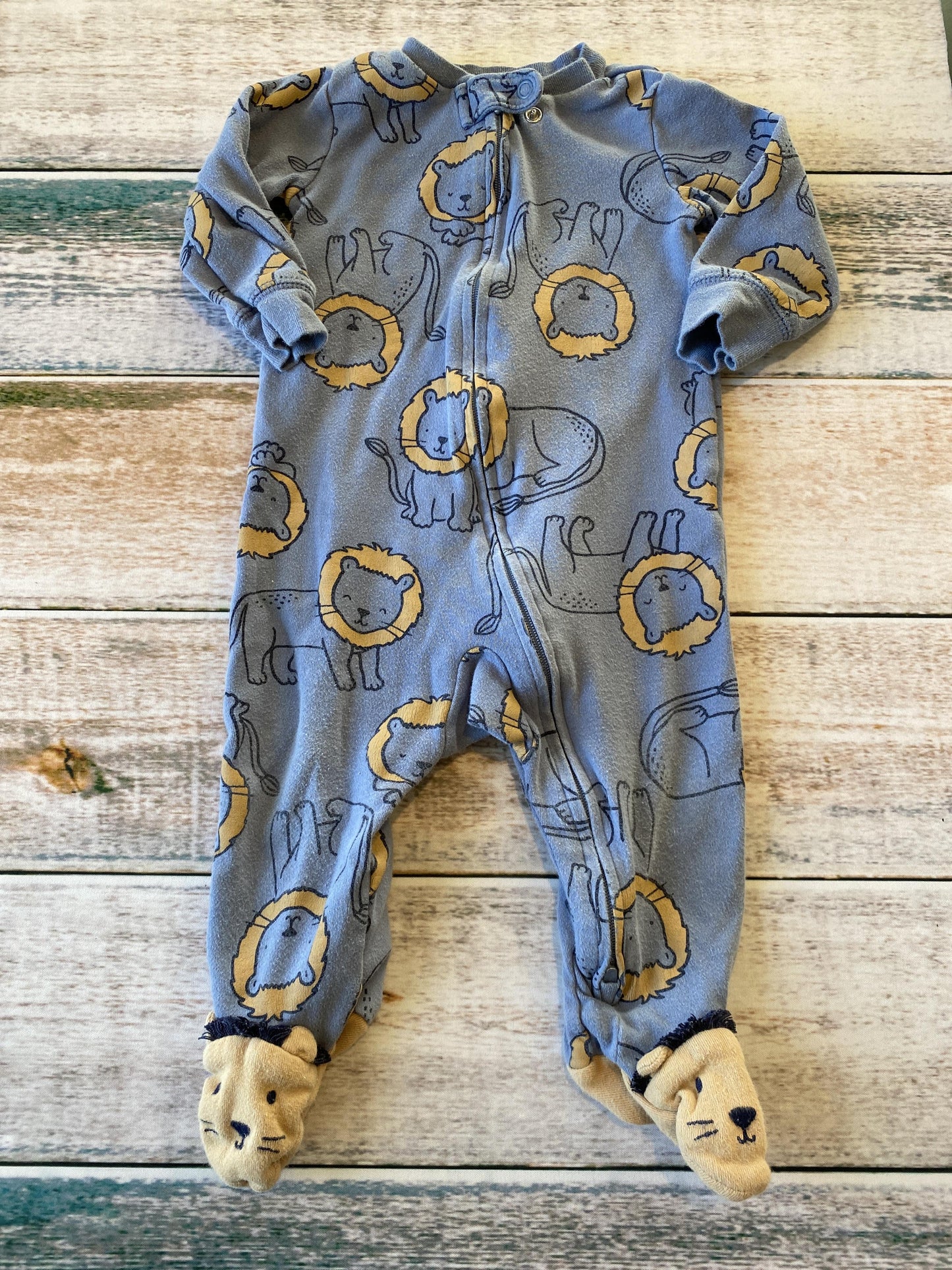 Carters Boys Blue | lions Pajamas Size: 9 months Blue | lions
