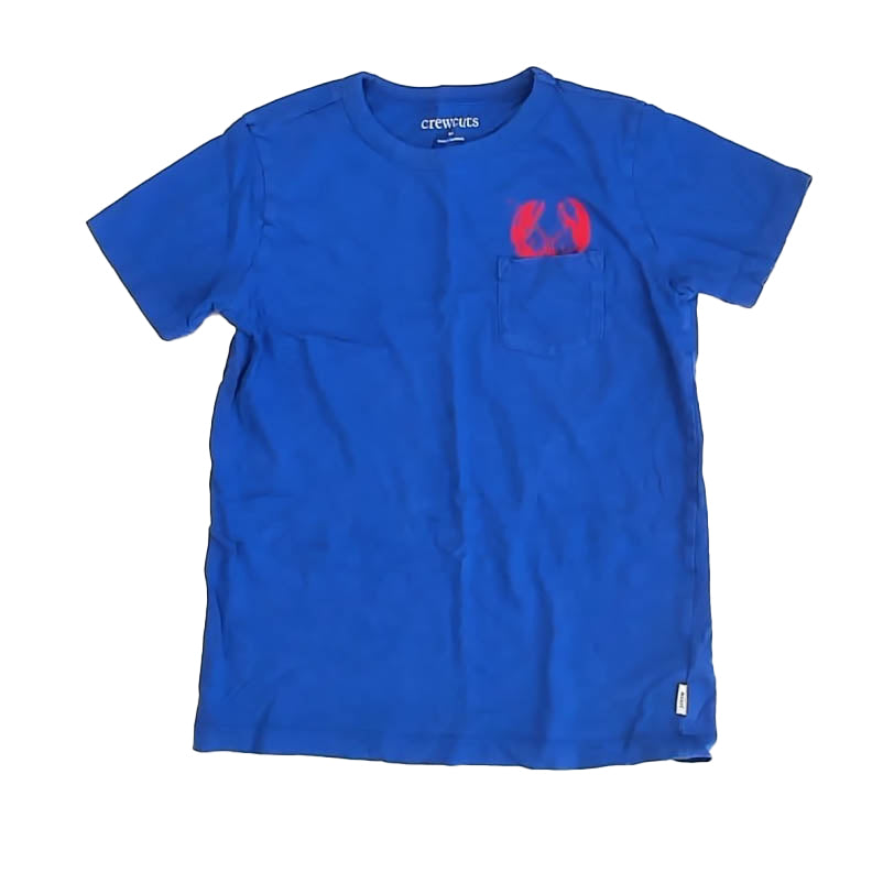 Crewcuts Boys Blue Lobster T-Shirt Size: 6-7 Years Blue Lobster