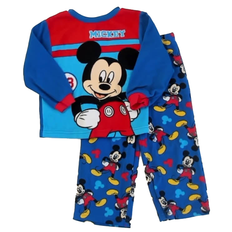 Disney Boys Blue Mickey 2-piece Pajamas Size: 3T Blue Mickey
