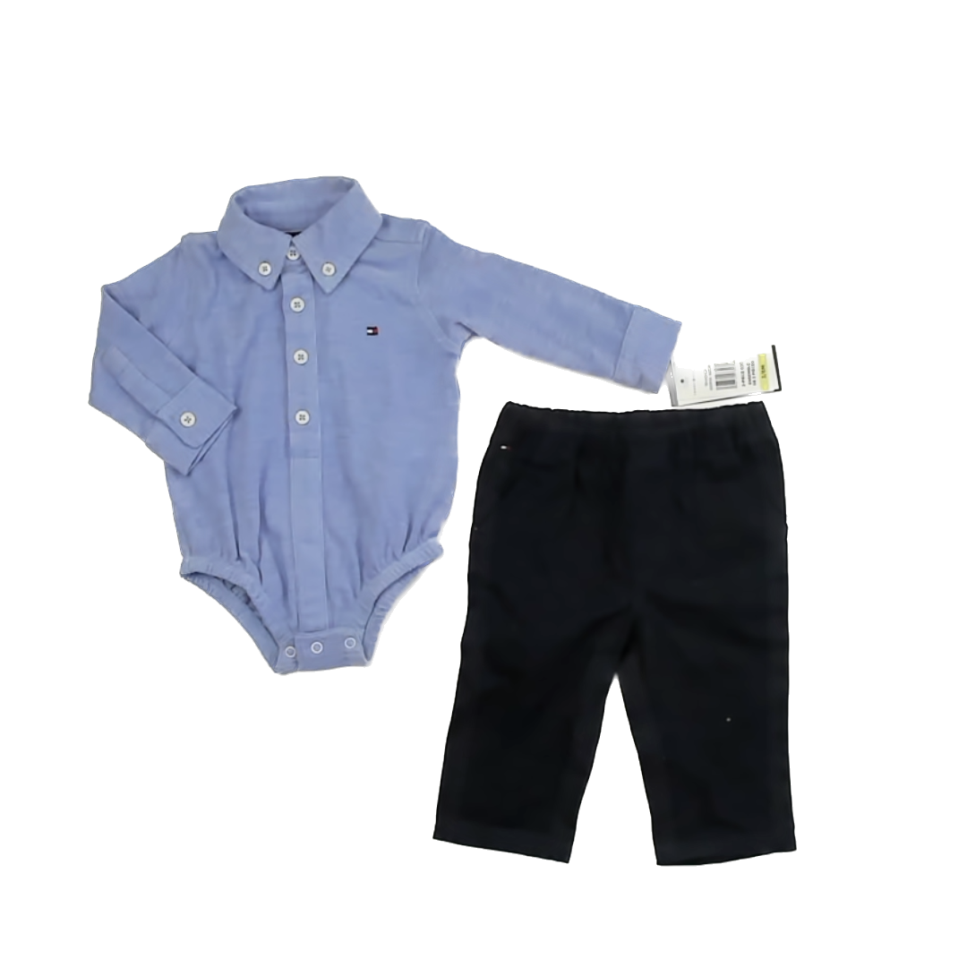 Tommy Hilfiger Boys Blue | Navy Apparel Sets Size: 3-6 Months Blue | Navy