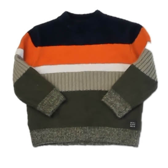 Mayoral Girls Blue | Orange | Green Sweater Size: 3T Blue | Orange | Green