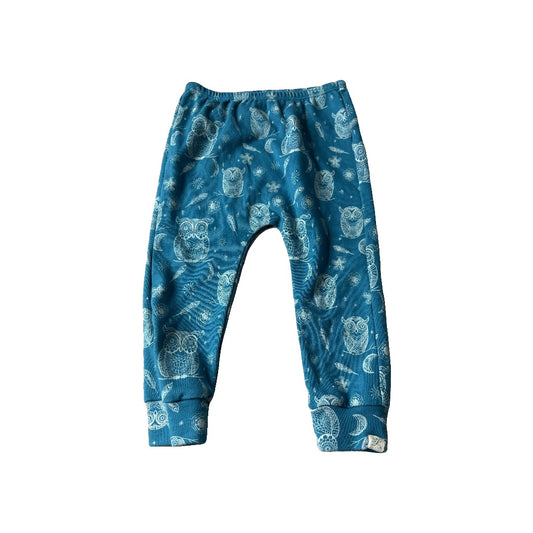 Little Lentil Unisex Blue | Owls Pants Size: 18-24 months Blue | Owls