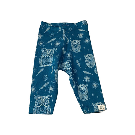 Little Lentil Unisex Blue | Owls Leggings Size: Newborn Blue | Owls