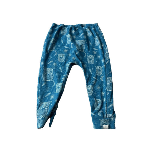 Little Lentil Unisex Blue | Owls Pants Size: 18-24 months Blue | Owls