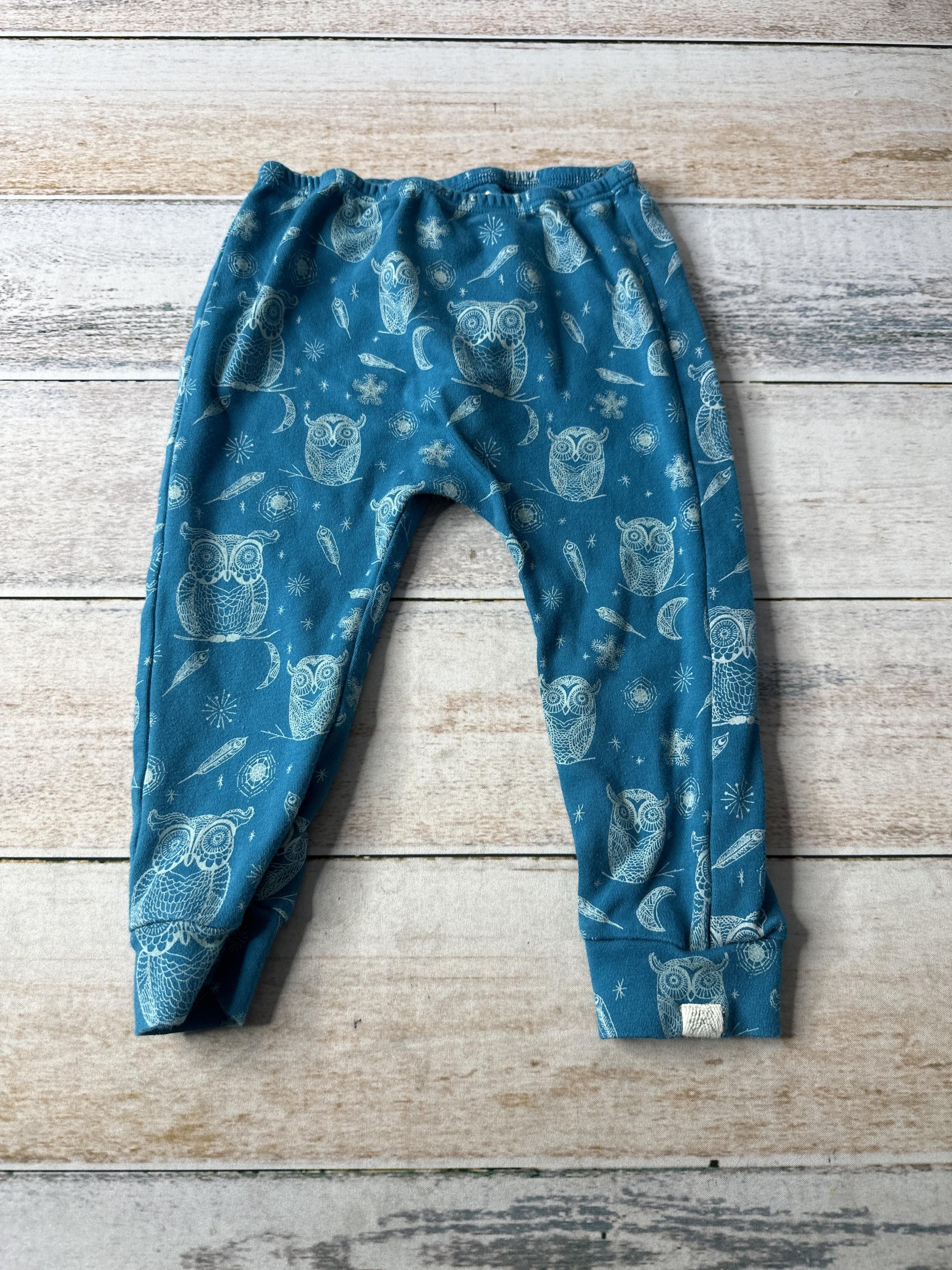 Little Lentil Unisex Blue | Owls Pants Size: 18-24 months Blue | Owls