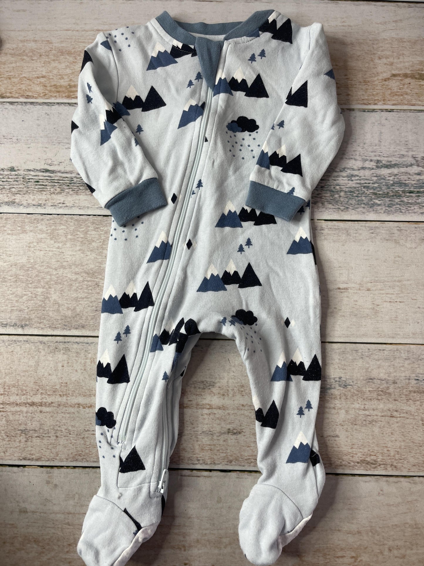 zippy jamz Boys Blue | Pattern Pajamas Size: 3-6 months Blue | Pattern