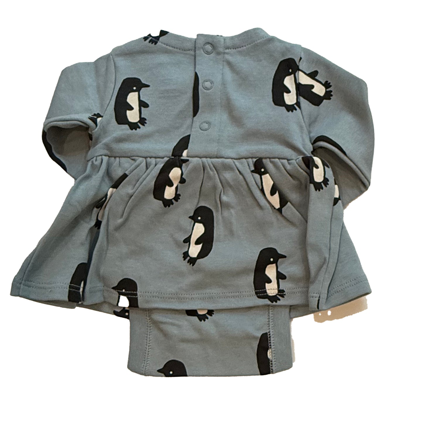 Tea Collection Girls Blue Penguins Dress Size: Newborn Blue Penguins