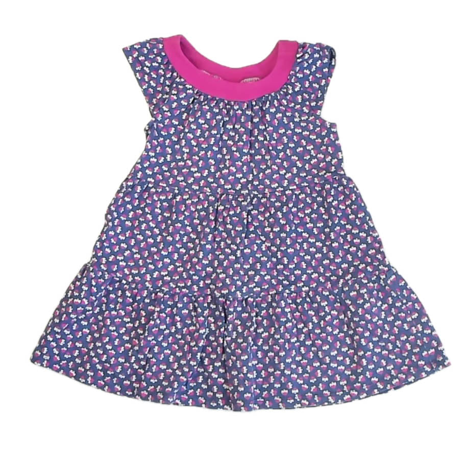 Tea Collection Girls Blue | Pink Floral Dress Size: 4T Blue | Pink Floral