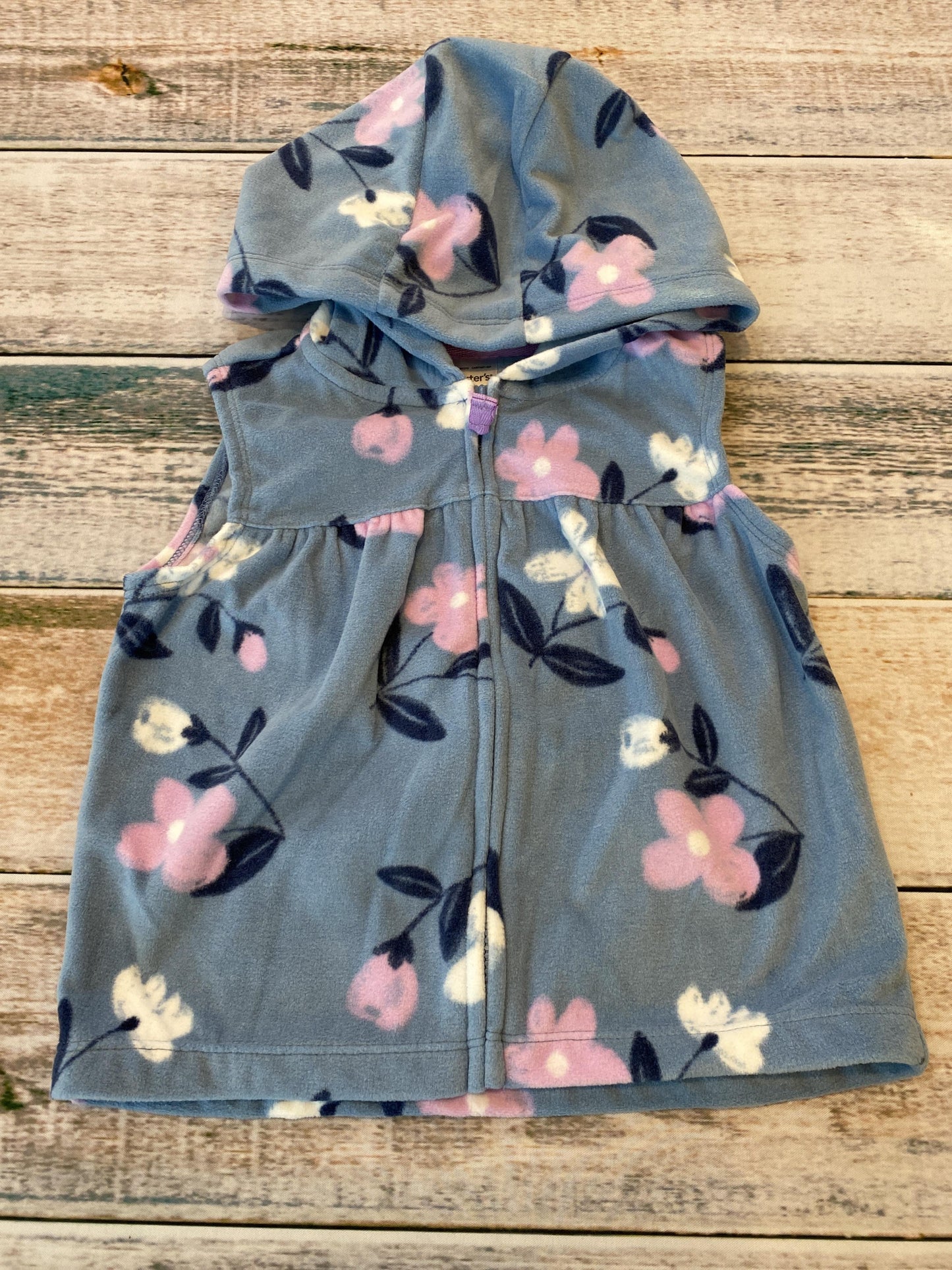 Carters Girls Blue | pink | Flowers Vest Size: 24 months Blue | pink | Flowers