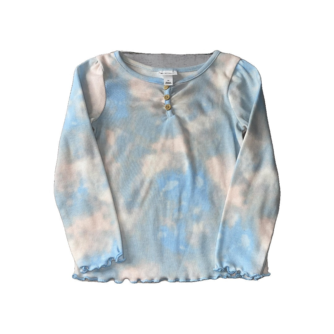 Art Class Girls Blue | pink | Tie Dye Long Sleeve Shirt Size: 3T Blue | pink | Tie Dye