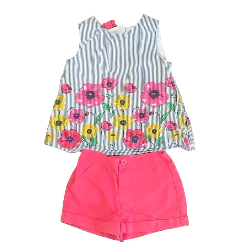 Little Me Girls Blue | Pink Apparel Sets Size: 2T Blue | Pink