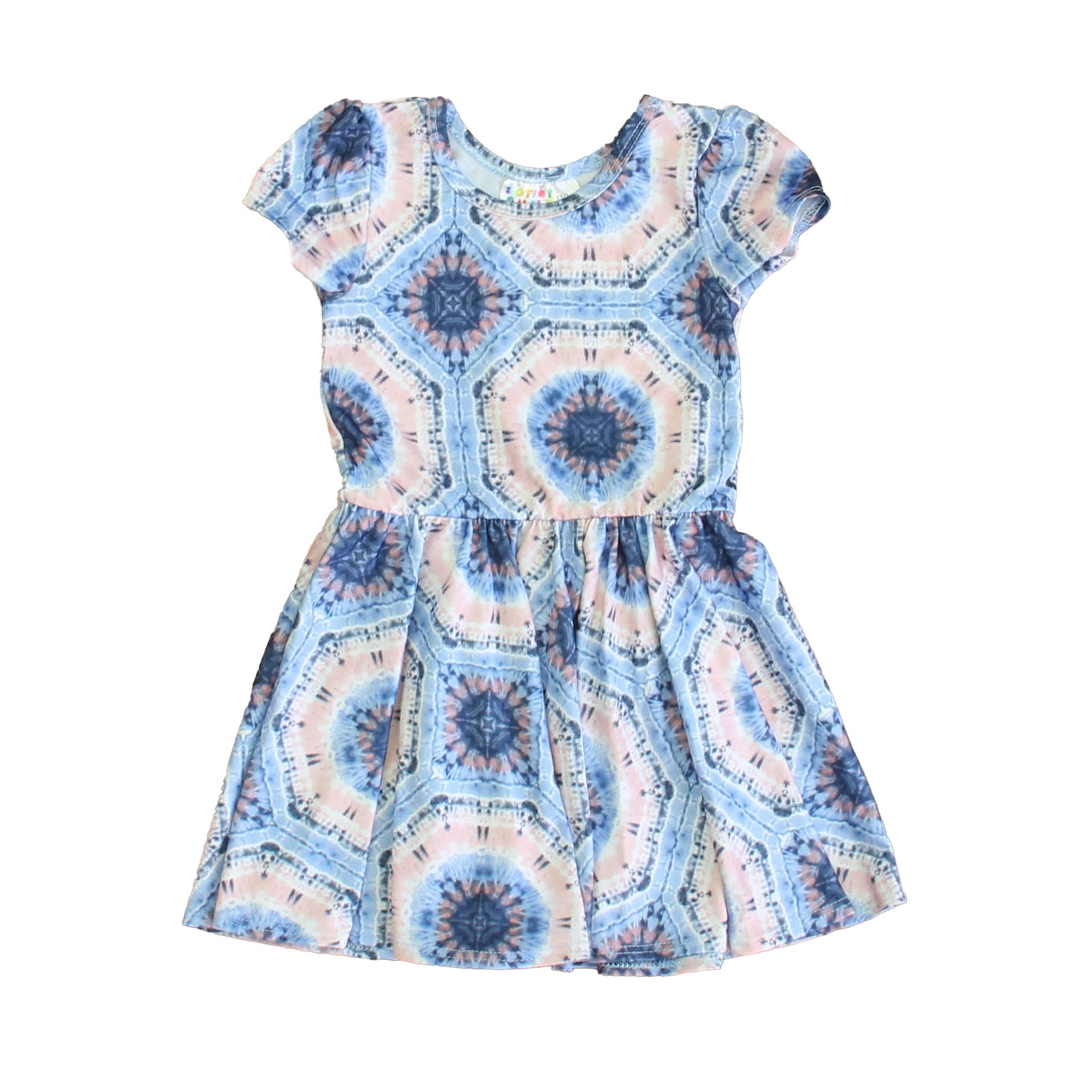 Dot Dot Smile Girls Blue | Pink Dress Size: 12-24 Months