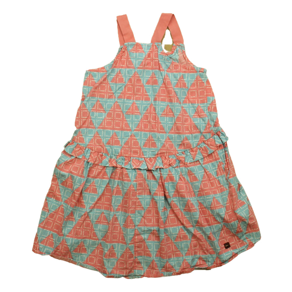Tea Girls Blue | Pink Dress Size: 5T Blue | Pink