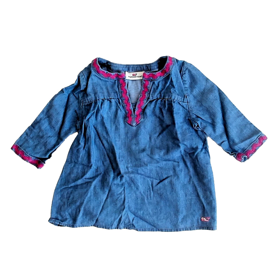 Vineyard Vines Girls Blue | Pink Blouse Size: 2T Blue | Pink