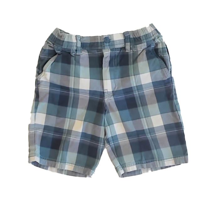 Tea Collection Boys Blue Plaid Shorts Size: 10 Years Blue Plaid