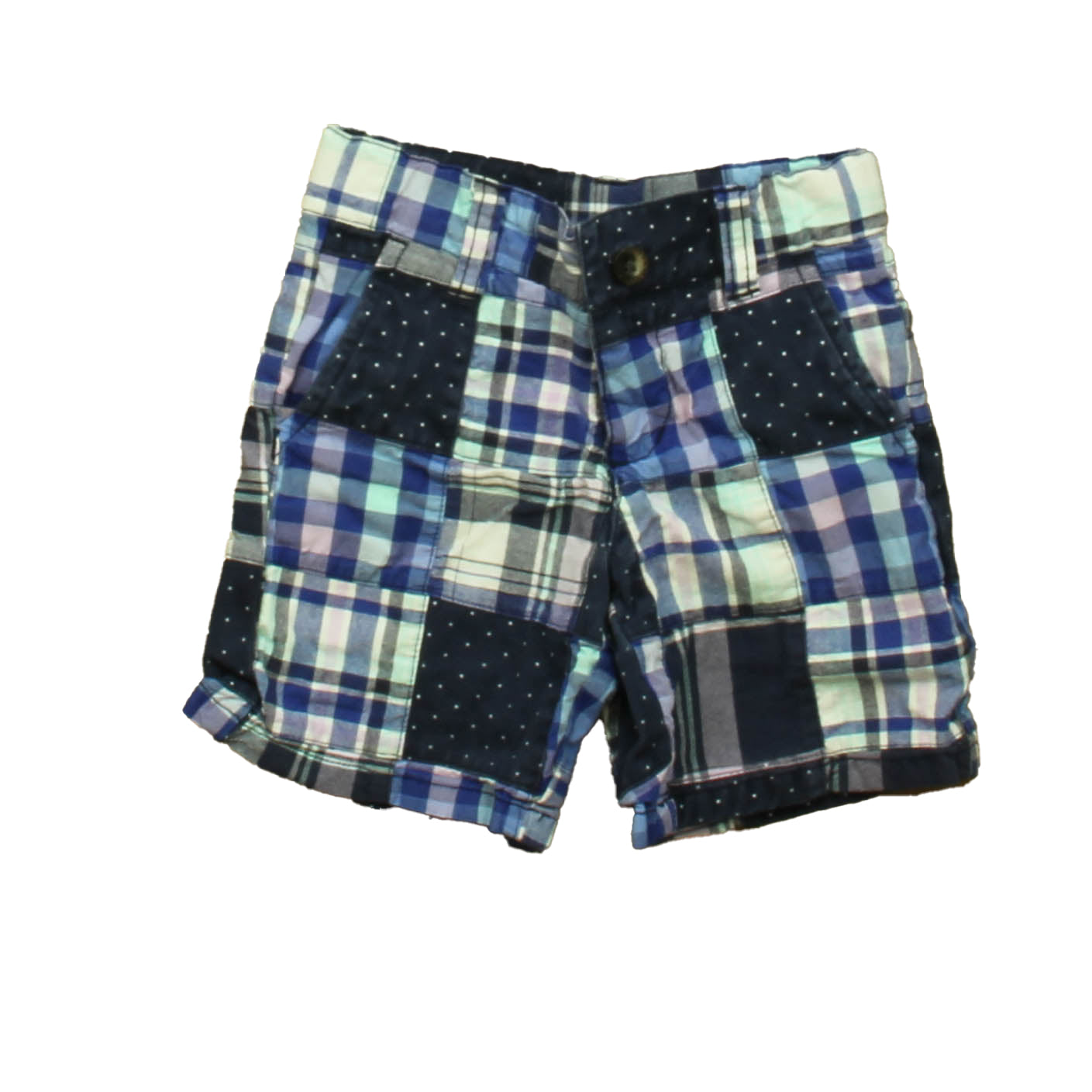 Janie and Jack Girls Blue Plaid Shorts Size: 2T Blue Plaid