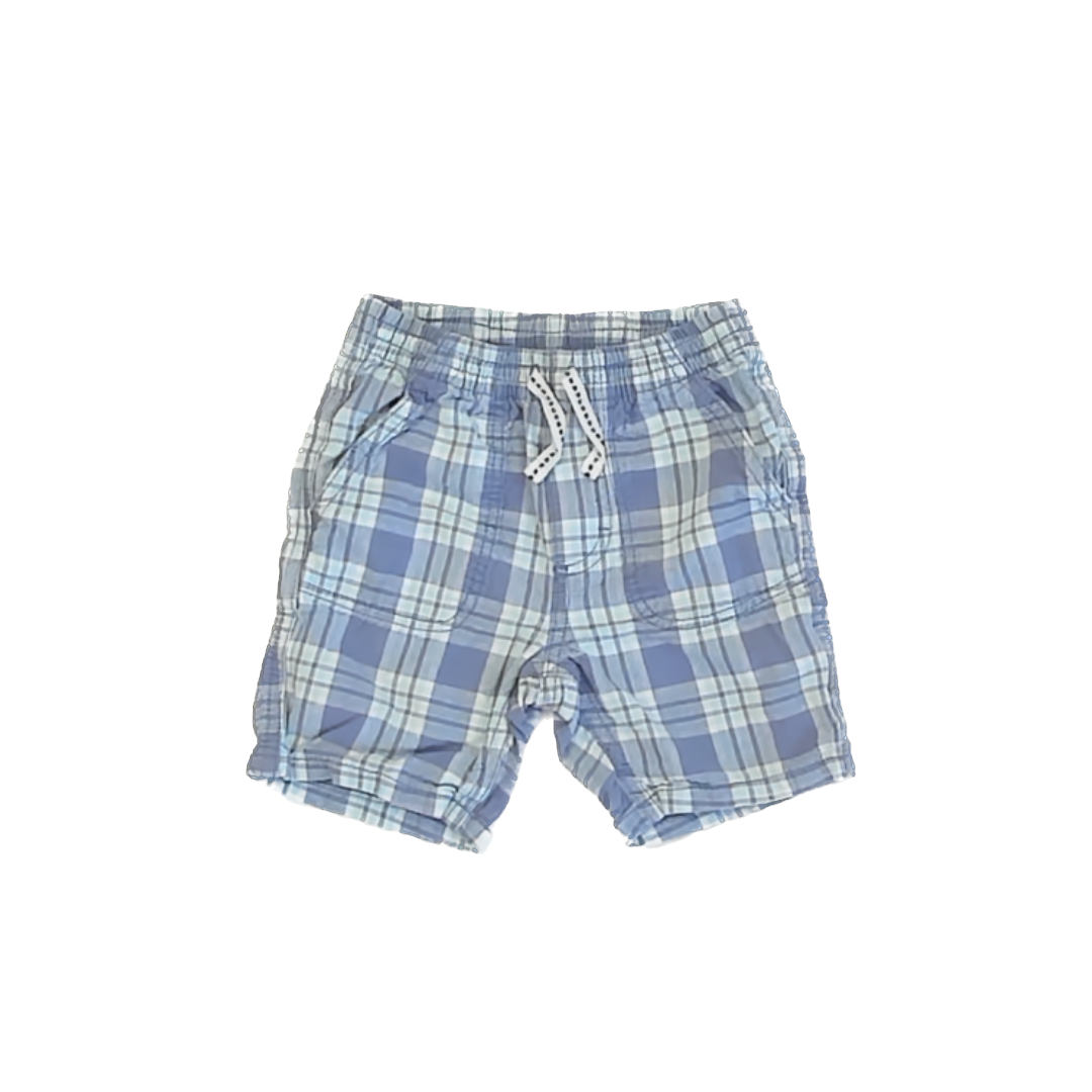 Nautica Boys Blue Plaid Shorts Size: 3T Blue Plaid